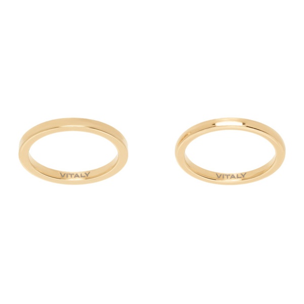  Vitaly Gold Isotope Ring Set 241178M147011