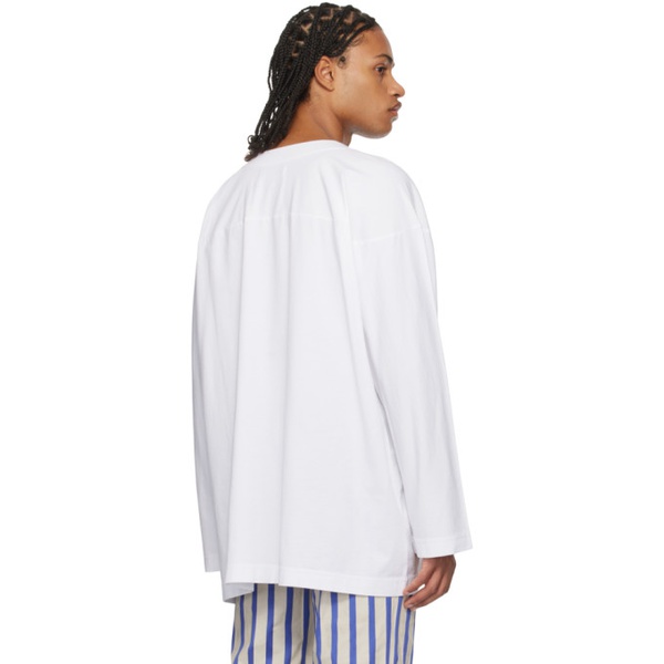  비비안 웨스트우드 Vivienne Westwood White Fresh Long Sleeve T-Shirt 232314M213040