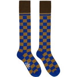 비비안 웨스트우드 Vivienne Westwood Blue Check Socks 232314M220015