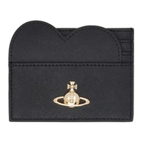 비비안 웨스트우드 Vivienne Westwood Black Heart Card Holder 241314M163008