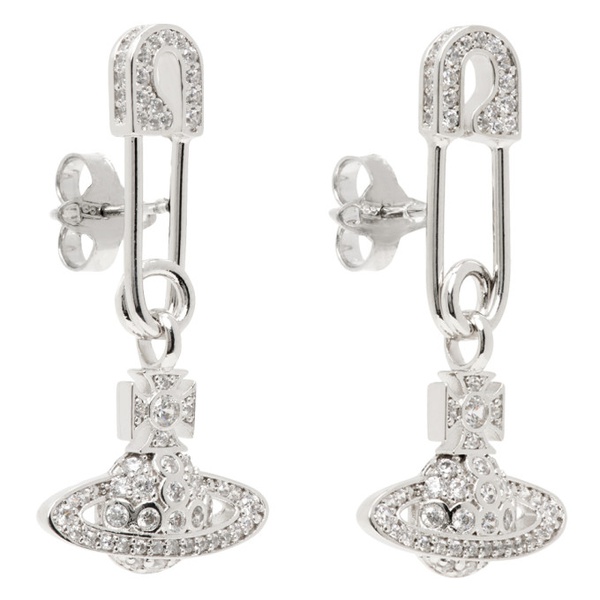  비비안 웨스트우드 Vivienne Westwood Silver Lucrece Earrings 241314F022007