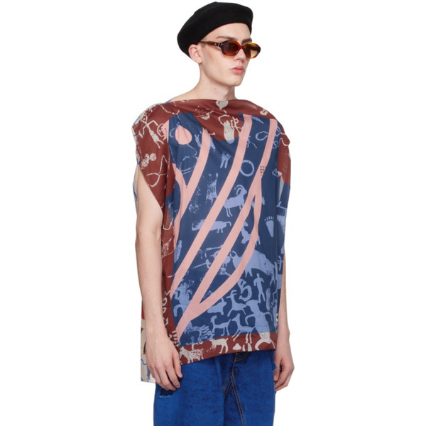  비비안 웨스트우드 Vivienne Westwood Multicolor Beach T-Shirt 241314M213047