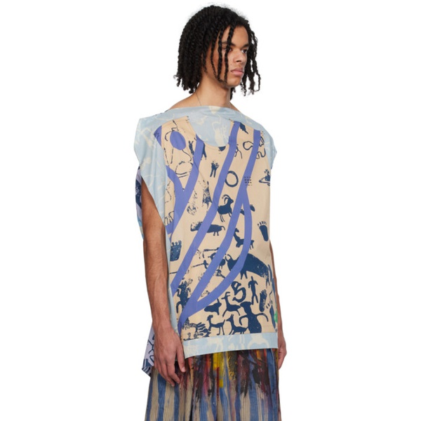  비비안 웨스트우드 Vivienne Westwood Multicolor Cave Man T-Shirt 241314M213048