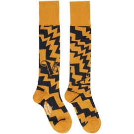 비비안 웨스트우드 Vivienne Westwood Yellow Zig Zag Socks 241314M220022