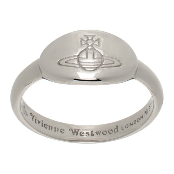  비비안 웨스트우드 Vivienne Westwood Silver Tilly Ring 232314M147021