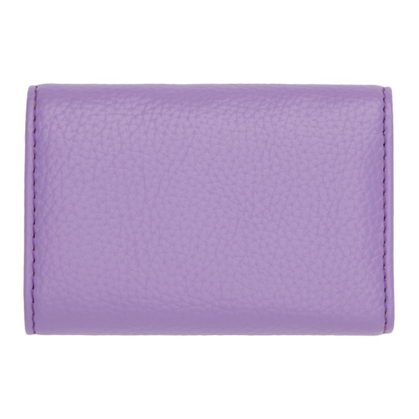  비비안 웨스트우드 Vivienne Westwood Purple Re-Vegan Envelope Billfold Wallet 241314F040012