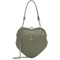 비비안 웨스트우드 Vivienne Westwood Green Belle Heart Frame Bag 241314F046057