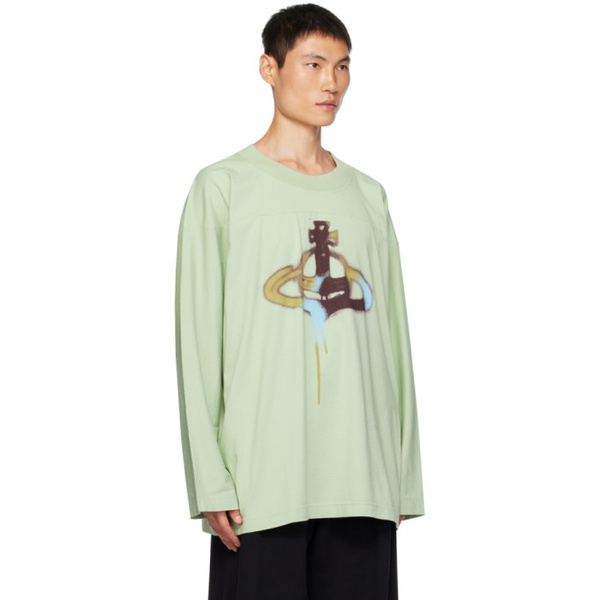  비비안 웨스트우드 Vivienne Westwood Green Fresh Long Sleeve T-Shirt 232314M213039