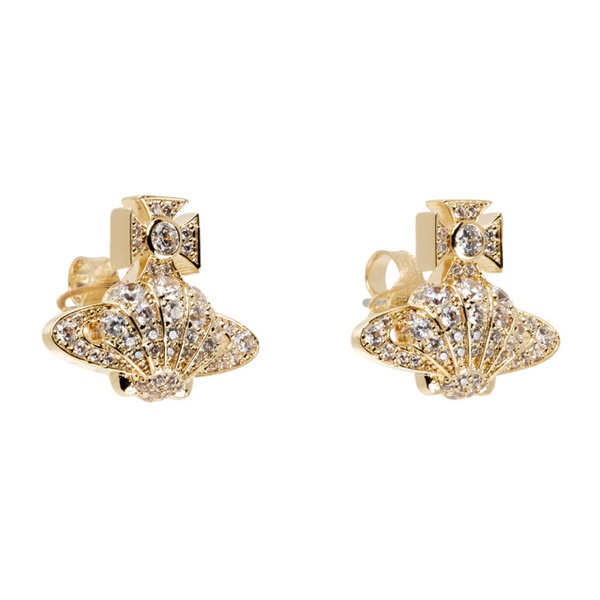  비비안 웨스트우드 Vivienne Westwood Gold Natalina Earrings 241314F022043