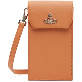 비비안 웨스트우드 Vivienne Westwood Orange Phone Pouch 241314M171045