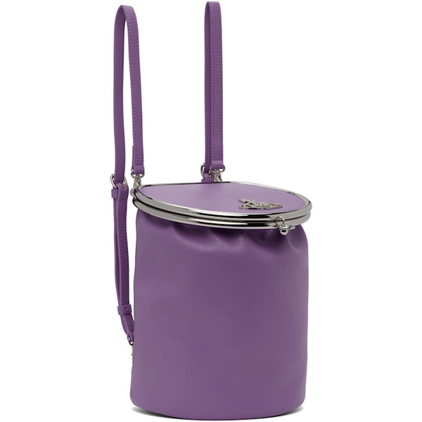  비비안 웨스트우드 Vivienne Westwood Purple Round Frame Backpack 241314F042002