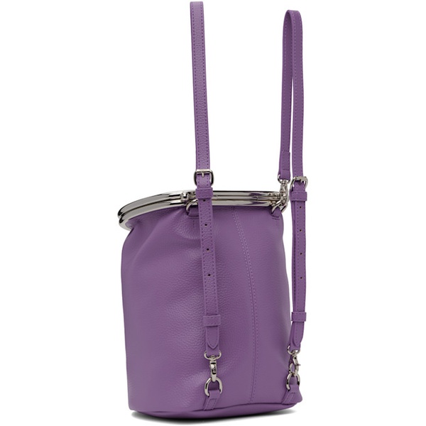  비비안 웨스트우드 Vivienne Westwood Purple Round Frame Backpack 241314F042002