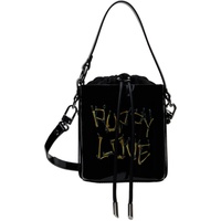 비비안 웨스트우드 Vivienne Westwood Black Daisy Drawstring Bucket Bag 241314F046065