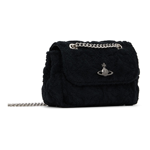  비비안 웨스트우드 Vivienne Westwood Black Small Purse With Chain Bag 241314F048117