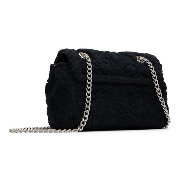  비비안 웨스트우드 Vivienne Westwood Black Small Purse With Chain Bag 241314F048117