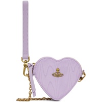 비비안 웨스트우드 Vivienne Westwood Purple Heart Wristlet Pouch 241314F045010