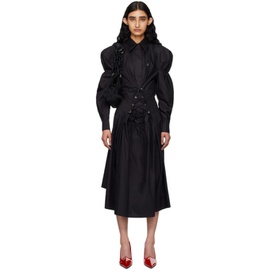 비비안 웨스트우드 Vivienne Westwood Black Kate Midi Dress 241314F054002