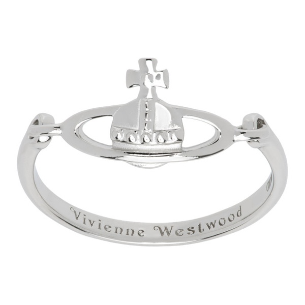  비비안 웨스트우드 Vivienne Westwood Silver Vendome Ring 241314M147024
