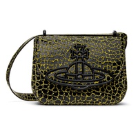 비비안 웨스트우드 Vivienne Westwood Black & Yellow Linda Crossbody Bag 241314M170042