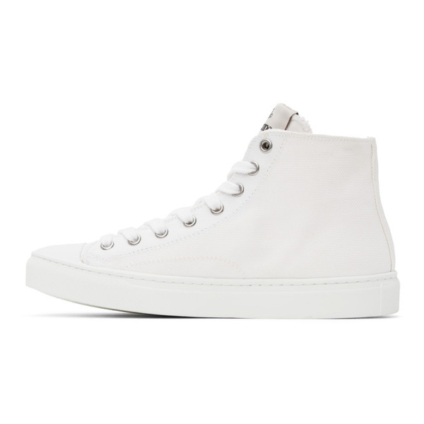  비비안 웨스트우드 Vivienne Westwood White Plimsoll Sneakers 231314M236003