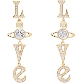 비비안 웨스트우드 Vivienne Westwood Gold Roderica Long Earrings 241314F022015