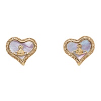 비비안 웨스트우드 Vivienne Westwood Gold Petra Earrings 241314F022061