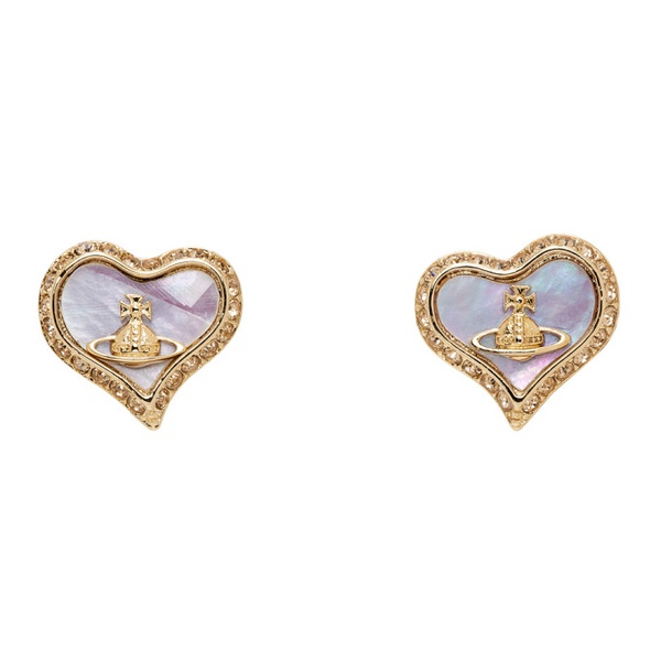  비비안 웨스트우드 Vivienne Westwood Gold Petra Earrings 241314F022061