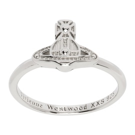 비비안 웨스트우드 Vivienne Westwood Silver Oslo Ring 241314F024008