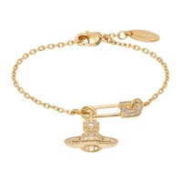 비비안 웨스트우드 Vivienne Westwood Gold Lucrece Bracelet 241314F020012
