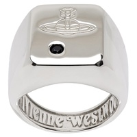 비비안 웨스트우드 Vivienne Westwood Silver Carlo Ring 241314M147007