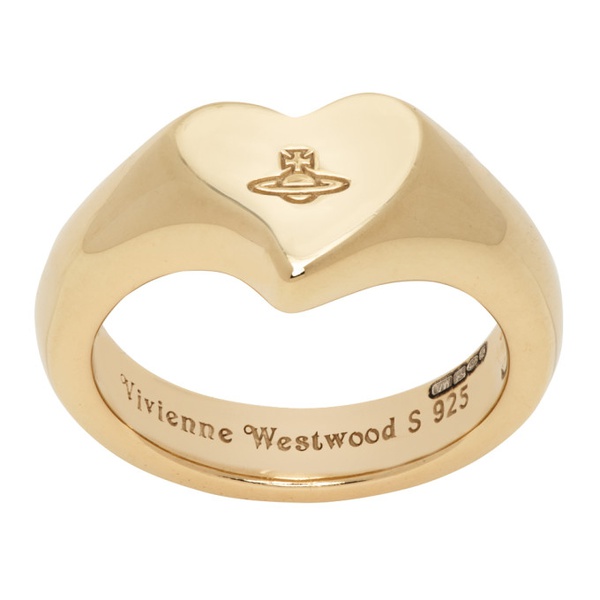  비비안 웨스트우드 Vivienne Westwood Gold Marybelle Ring 241314M147013