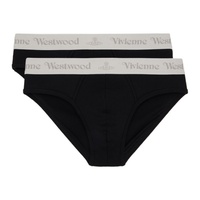 비비안 웨스트우드 Vivienne Westwood Two-Pack Black Briefs 232314M217000