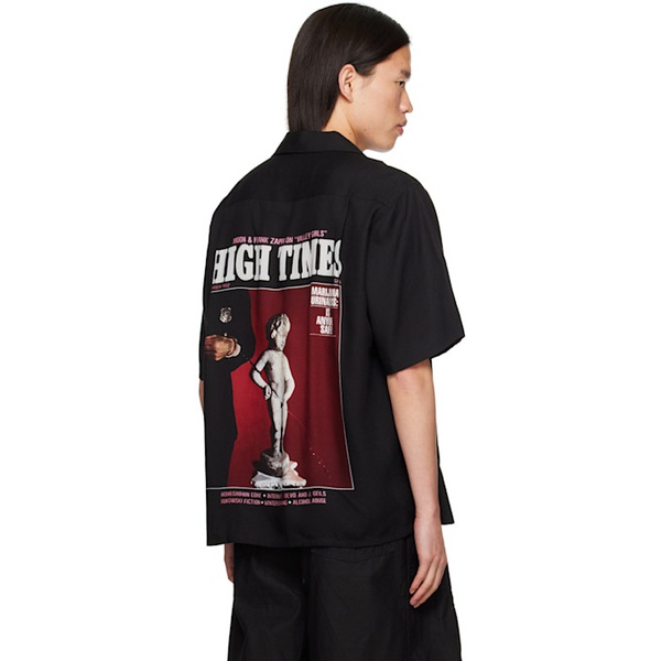  와코마리아 WACKO 마리아 블랙 MARIA Black High Times 에디트 Edition Shirt 241948M192060