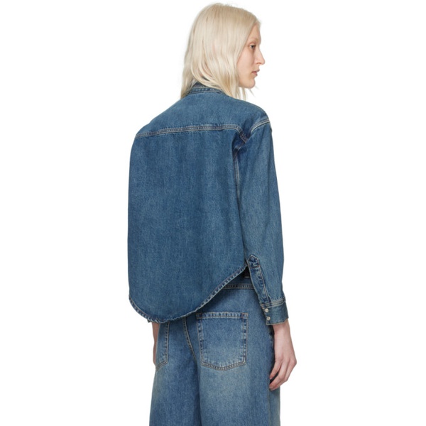  워드로브 NYC WARDROBE.NYC Indigo Oversized Denim Jacket 241277F060001