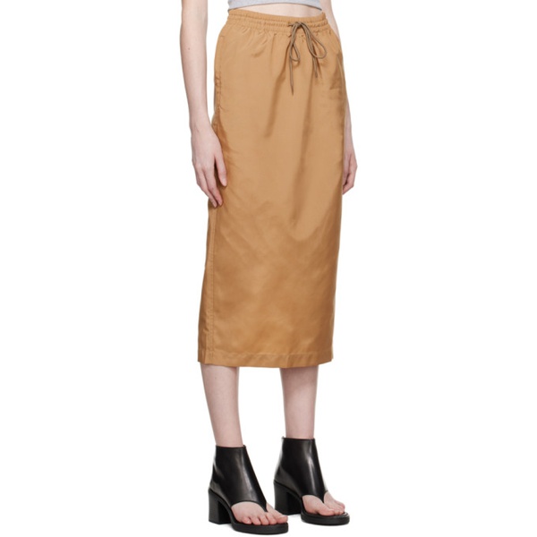  워드로브 NYC WARDROBE.NYC Tan Utility Midi Skirt 232277F092001