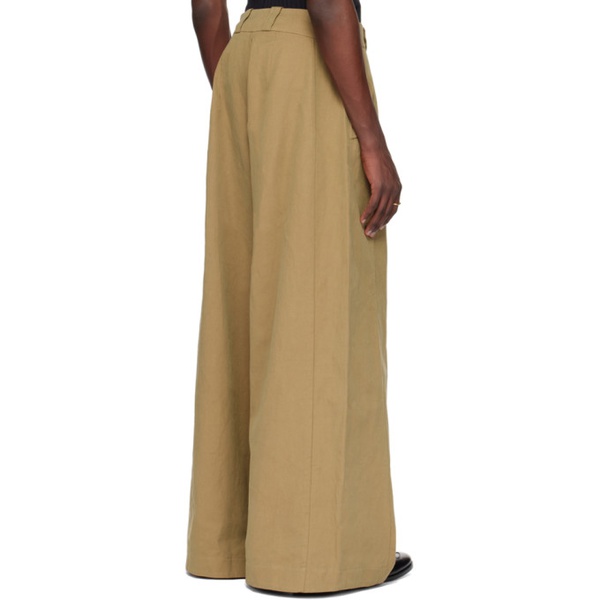  WILLY CHAVARRIA Beige Wide-Leg Trousers 241843M191003