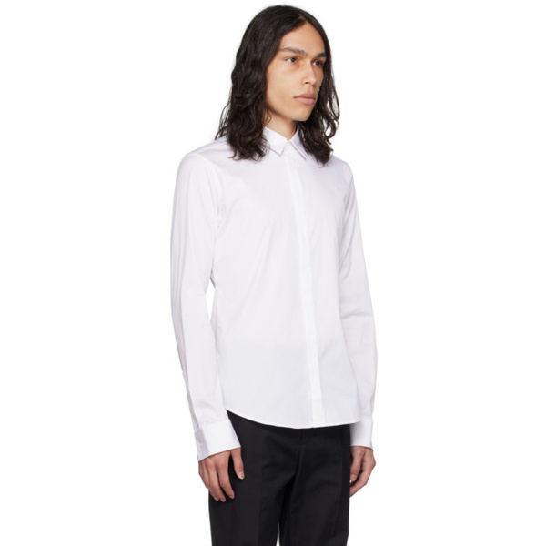  우영미 WOOYOUNGMI White Spread Collar Shirt 232704M192018