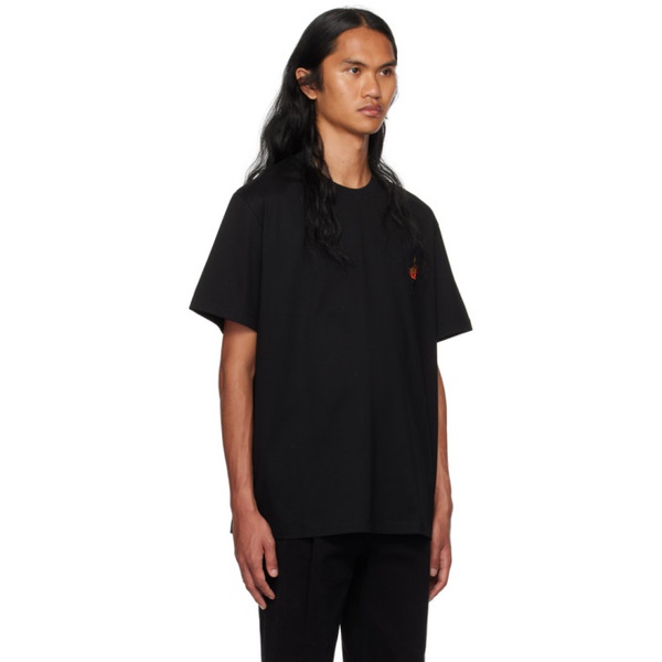  우영미 WOOYOUNGMI Black Volcano T-Shirt 232704M213015