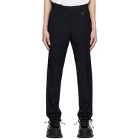 우영미 WOOYOUNGMI Navy Tapered Trousers 232704M191007