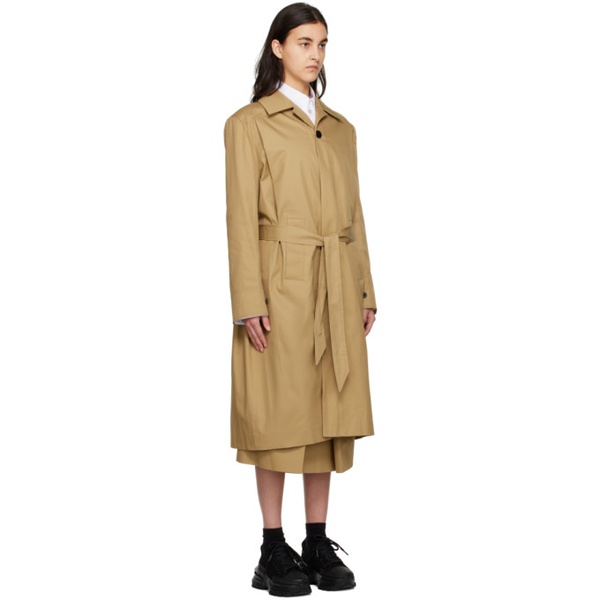  우영미 WOOYOUNGMI Beige Long Trench Coat 231704F059004