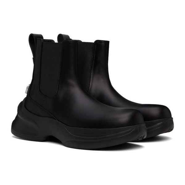  우영미 WOOYOUNGMI Black Leather Chelsea Boots 222704F113000
