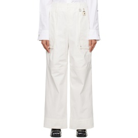 우영미 WOOYOUNGMI 오프화이트 Off-White Paneled Trousers 231704F087016