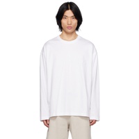우영미 WOOYOUNGMI White Feather Long Sleeve T-Shirt 231704M213025