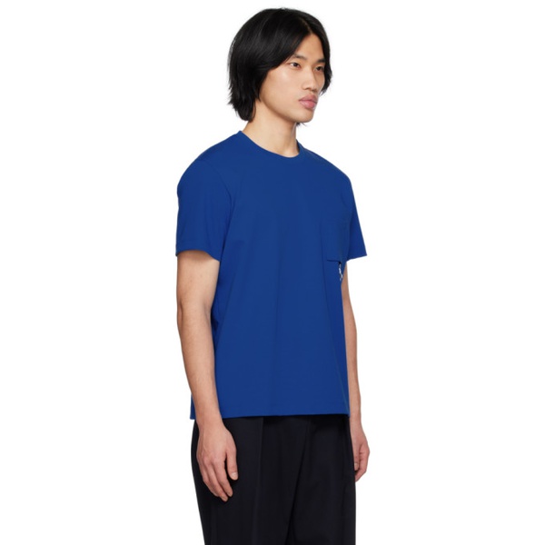  우영미 WOOYOUNGMI Blue Patch Pocket T-Shirt 231704M213030