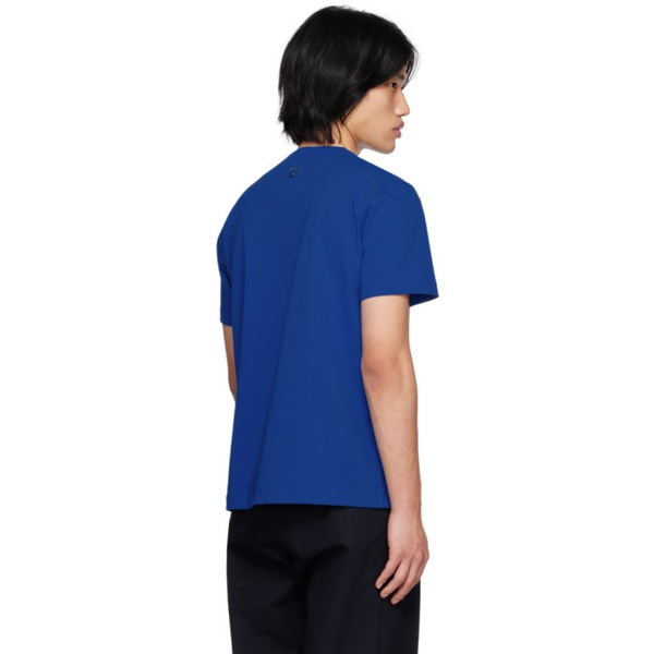  우영미 WOOYOUNGMI Blue Patch Pocket T-Shirt 231704M213030