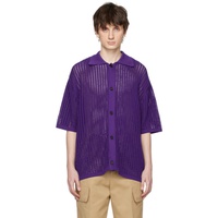 우영미 WOOYOUNGMI Purple Hardware Shirt 231704M192040