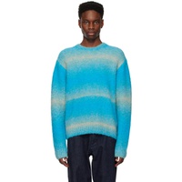 우영미 WOOYOUNGMI Blue Striped Sweater 222704M201007