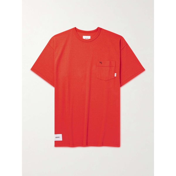  WTAPS Logo-Embroidered Cotton-Blend Jersey T-Shirt 1647597310971248