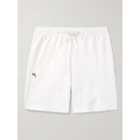 WTAPS Straight-Leg Logo-Embroidered Cotton-Blend Jersey Shorts 1647597310971261