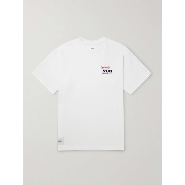 발렌시아가 WTAPS Logo-Embroidered Cotton-Jersey T-Shirt 1647597324624365